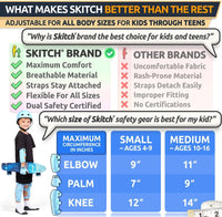 Skitch kids protective gear set with knee pads, elbow pads, wrist guards and bag - view 12
