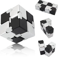 DOLASEV silver metal infinity cube fidget toy made of zinc alloy - view 7