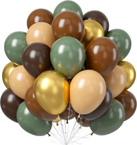 Sage Green Brown Balloons - Sage Green Brown