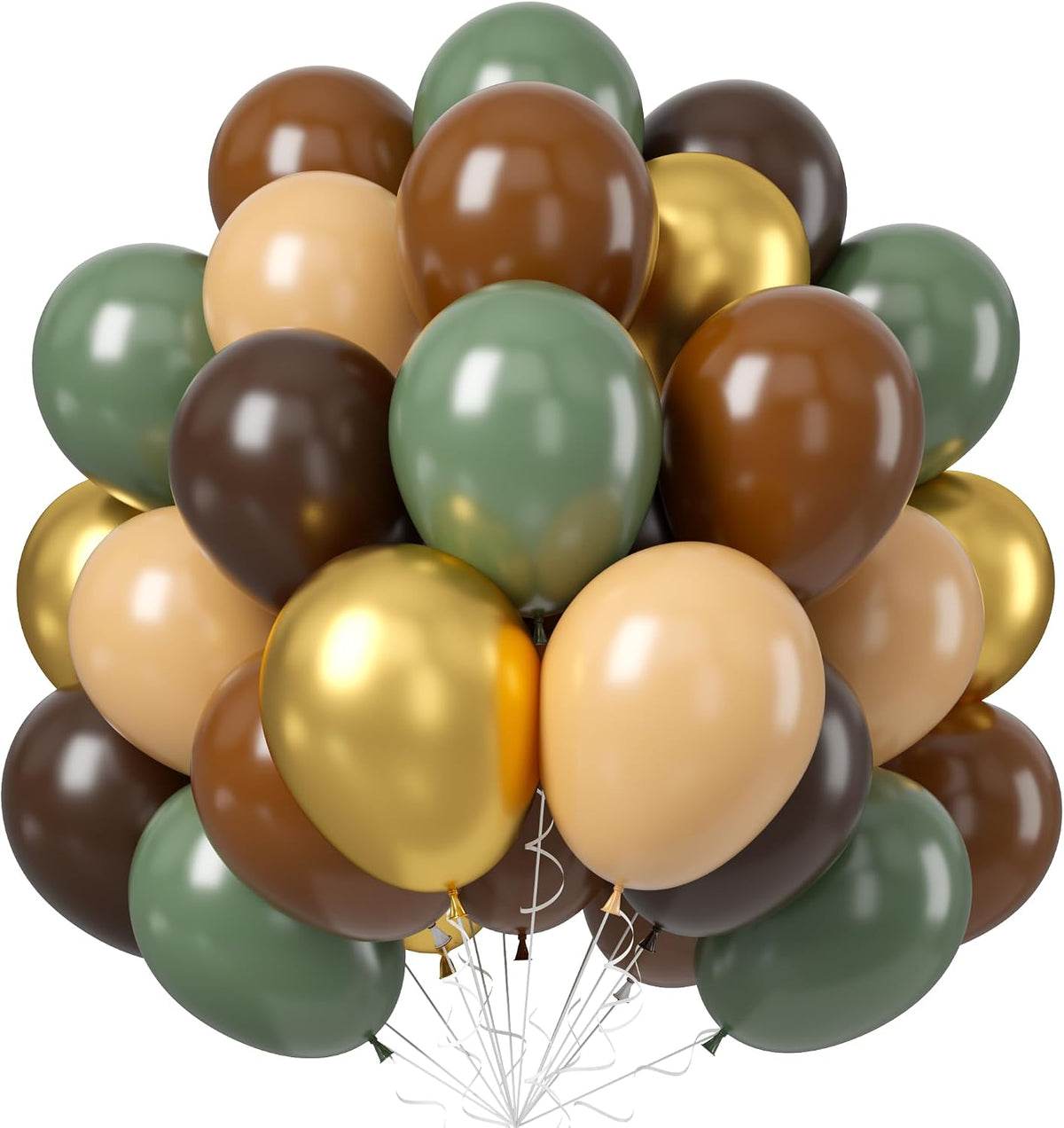 Sage Green Brown Balloons - Sage Green Brown
