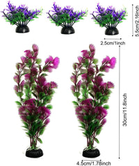 25 Pack Aquarium Plants, Fish Tank Decoration Colorful Artificial Fish Tank Decorations - image 4