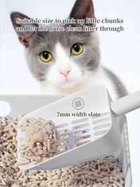 Kitty Litter Scoop, Cat Litter Scooper with Caddy - S-White - image 4