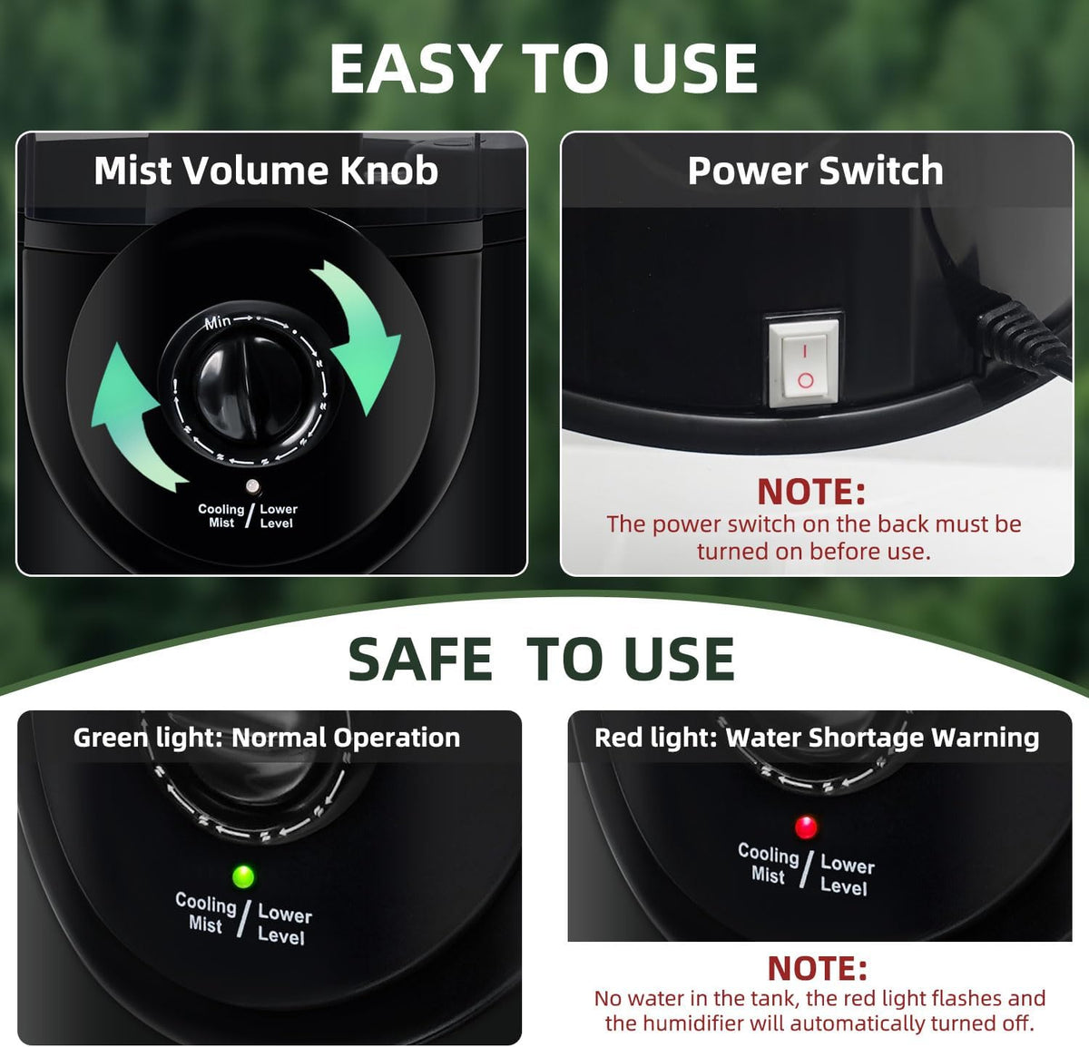 Coospider Reptile Fogger Humidifier - 3.8 liters - image 3