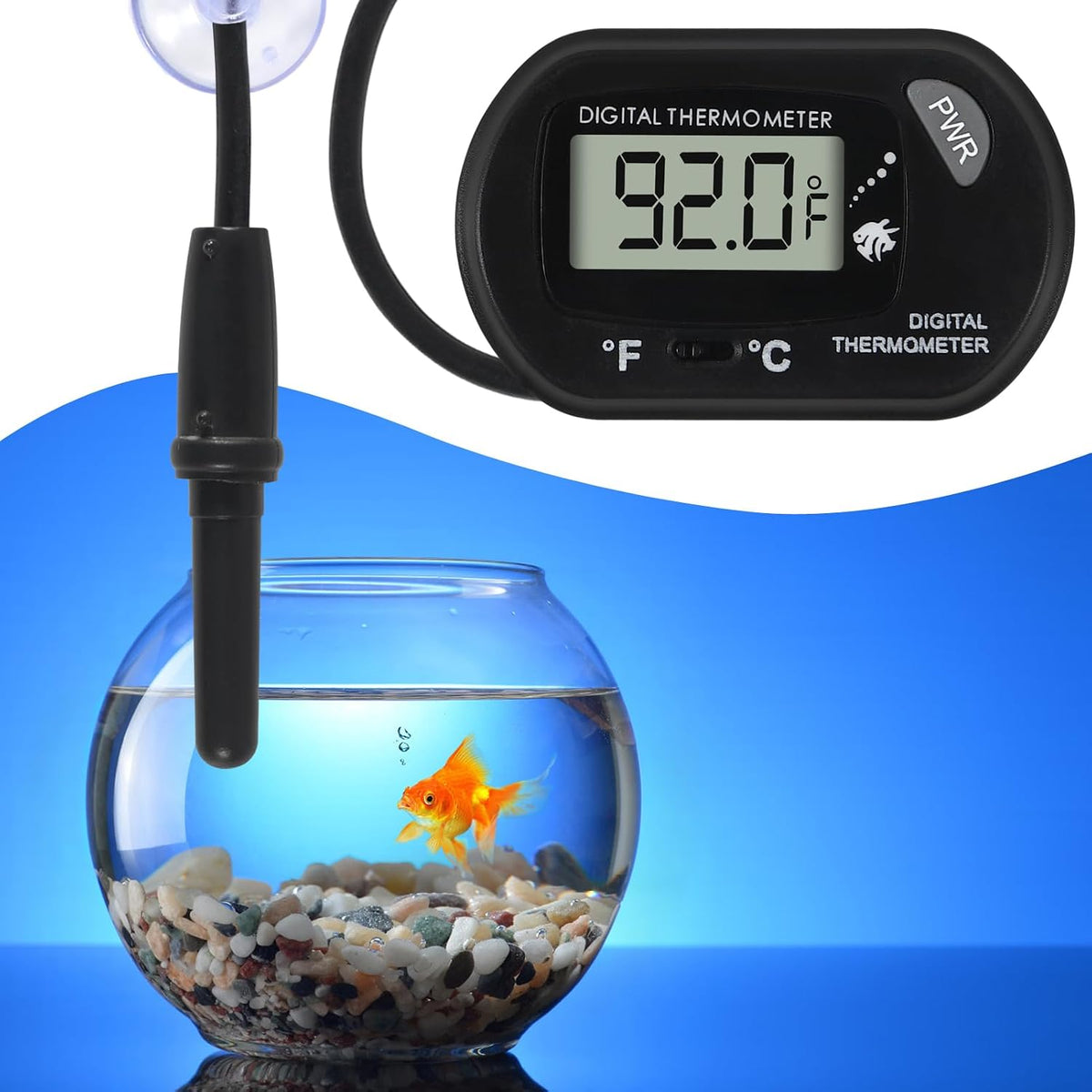 4Pcs Aquarium Thermometer Fish Tank Thermometer Reptile Fahrenheit - 10PCS - image 2