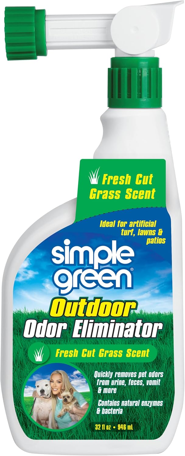 Simple Green Outdoor Odor Eliminator for Pets, Dogs - Fresh Cut Grass / 32 Fl Oz (Pack of 1)