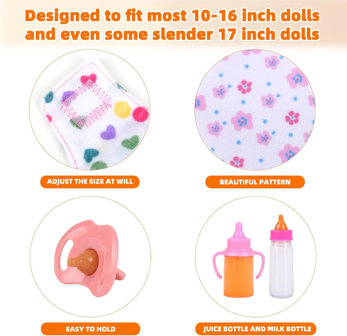 CARANOVO Baby Doll Accessories Set - doll accessories - image 2