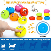 Hungdao 12 Pcs Squeaky Dog Toys, Small Dog Ball Bulk - Lively - image 3