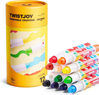 Jar Melo Jumbo Crayons for Toddlers - 12 Colors