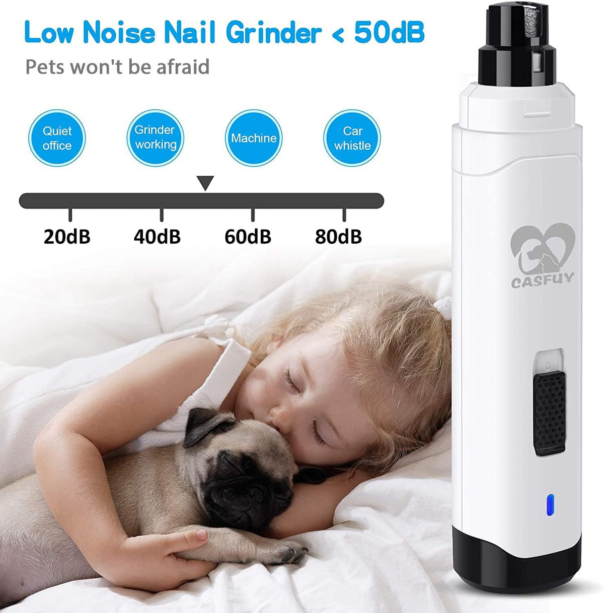Casfuy Dog Nail Grinder Upgraded - A-White - image 3