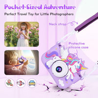 Alotwan unicorn kids camera with silicone case, 2.4-inch screen and lanyard - view 11