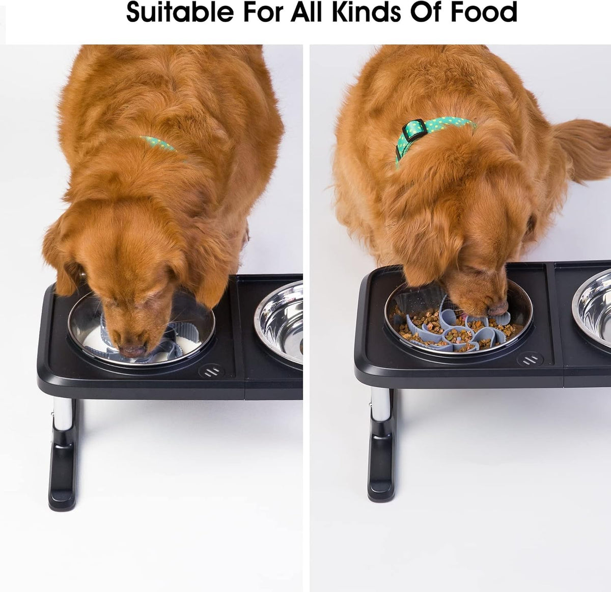 Keegud Slow Feeder Dog Bowls Insert [Octopus Suction Cups] Super Firm - Turbine - image 4