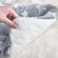 Small Animal Bed Mat, Soft & Warm, Suitable for Guinea Pig - XX-Large(19.7''x15.7'') / Star Red - image 4