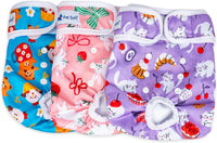 Pet Soft Female Dog Diapers, Puppy Diapers - New Animal / X-Small:7''-10''