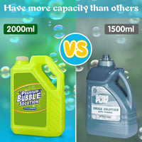 Bubble Solution Refill - 70 OZ Non-Toxic Pre-Mix Refill for Bubble Machine – Fun for Kids & Family - Green-70 Ounce - image 2