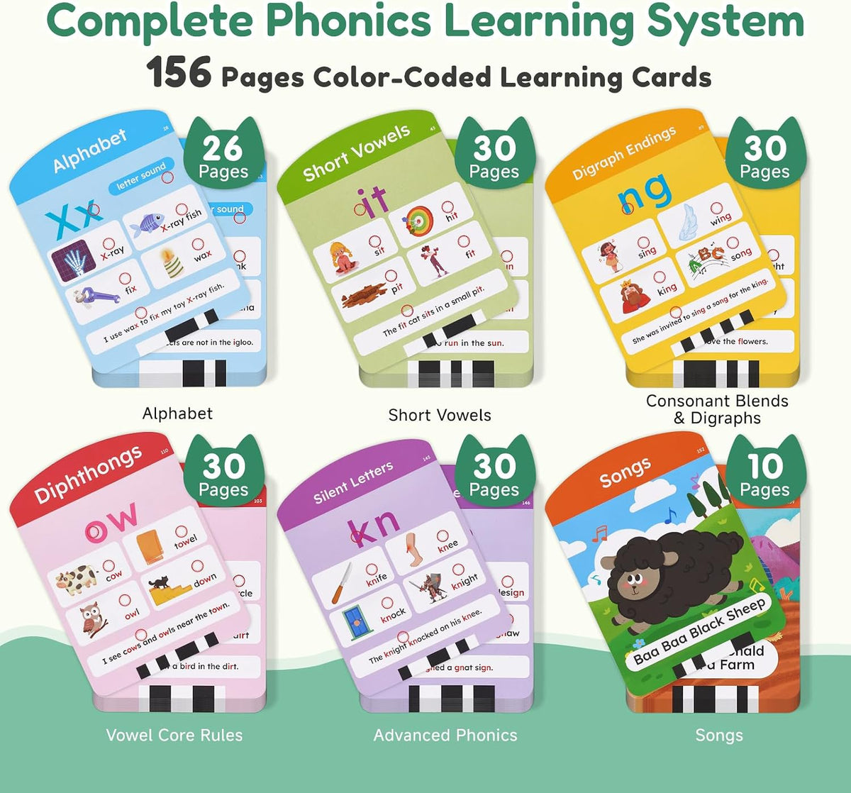 JoyCat Kids Learning Tablet - Green:Phonics Learning - image 4