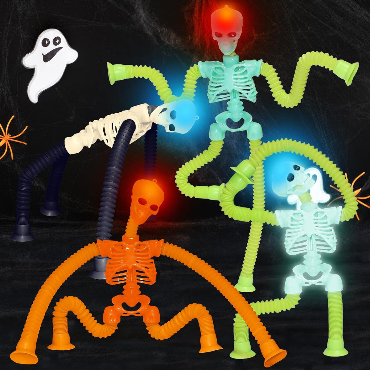Halloween Pop Tubes Sensory Toys for Kids Boo Basket Stuffer Gifts – Fun for Kids & Family - Halloween