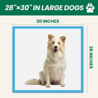 100 Count Large Dog & Cat Puppy Pee Pads - 30" x 28" (100 Count) - image 3