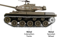 Heng Long 1/16 RC Walker Bulldog tank M41A3, modified edition with metal tracks - view 2