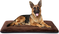 Dog Crate Pad, Washable Cozy Dog Bed Mat for Medium Dogs 36"x23" - 48.0"L x 30.0"W x 1.5"Th / Brown