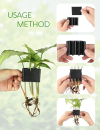 2 Pk Upgraded Aquarium Plant Holder - Black 4 - image 4