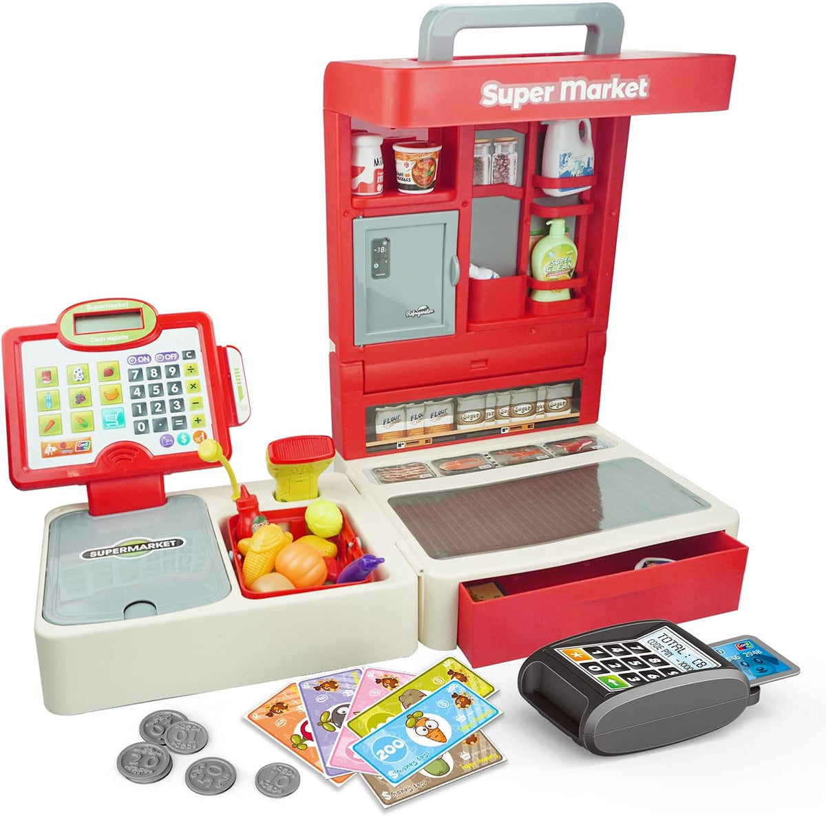 RedCrab Foldable Cash Register Toy for Kids