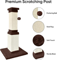 Cat Scratching Post for Indoor Cats - Brown / Scratcher only - image 2