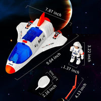 Wbzle space ship toy with astronaut figure, opening cockpits and telescopic arm - view 12
