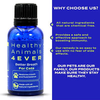 HA4E - Cat Bad Breath Remedy - Promotes Clean Teeth, Plaque & Tartar Control - No Brushing Needed - All-Natural, Non-GMO, Organic, Preservative & Chemical Free - 300 Dissolvable Tablets
