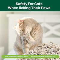 18lbs Mixed Tofu Cat Litter Clumping, Low Dust, Lightweight, Ultra Absorbent and Fast Drying, Natural Pea Husk Bentonite Kitty Litter (9lbs×2bags)