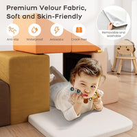 BanaSuper 6-piece foam climbing blocks playset for toddlers with soft fabric covers - view 7