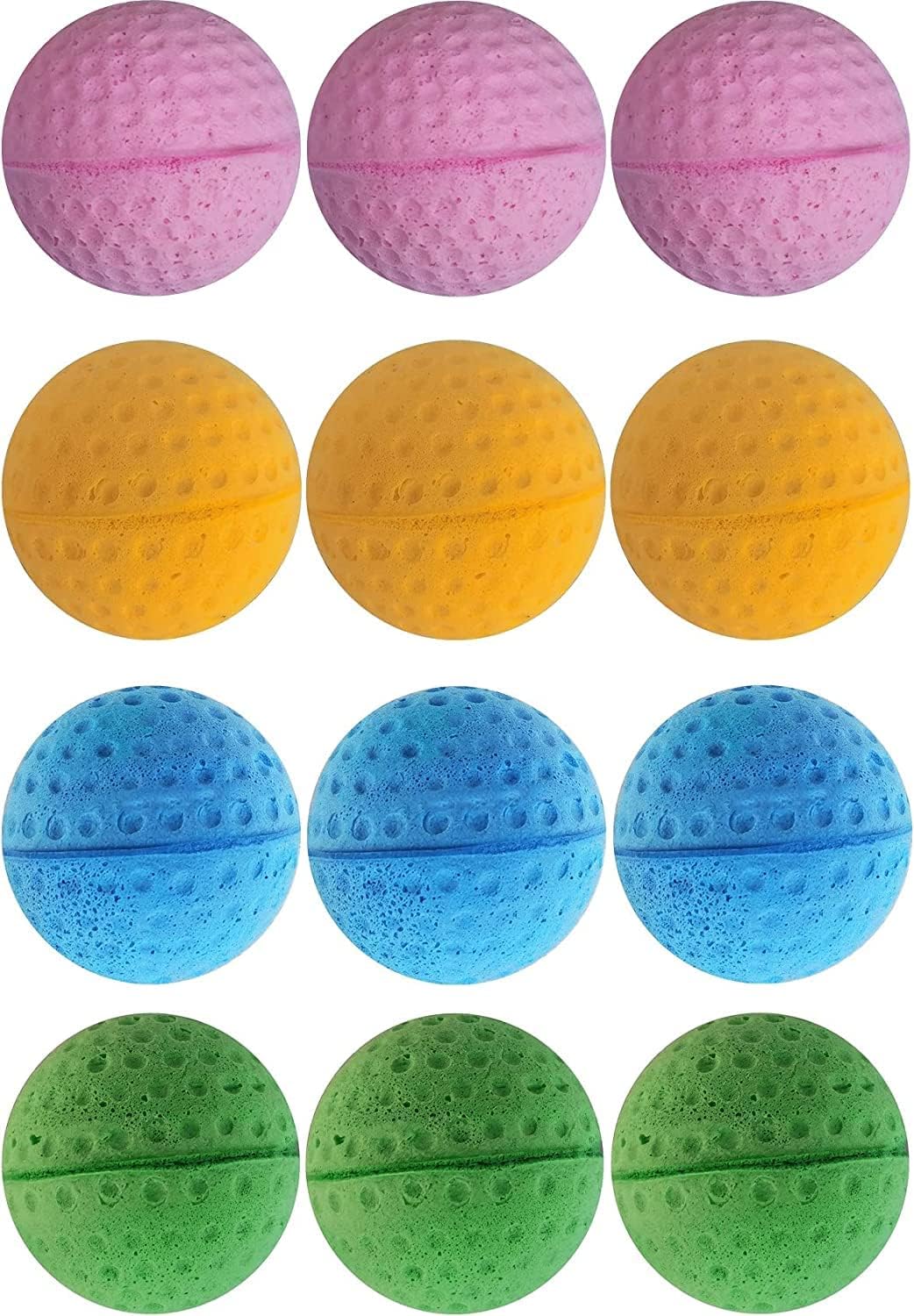 Cat Foam Ball Cat Sponge Ball Toy Soccer Toy – Essentials for Cats - 48 Pack Mixed - image 2