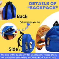 3 Pack Bearded Dragons Accessories Toy Lizard Backpack Adjustable Hat - image 4