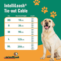 Tie-Out Cables for Dogs: Strong, Safe, and Durable Dog Tie-Outs for Every Breed: 125 lb / 20 ft