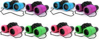 Scotamalone Kids Toy Binoculars Shock Proof for Age 3-12 Years Old - multicolor / four pc (Pack of 2)