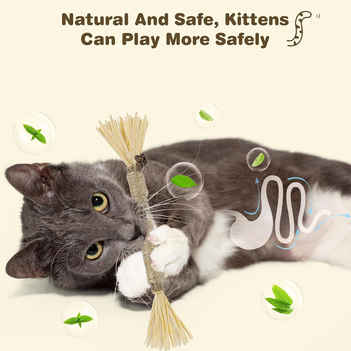 4 Pack Silvervine Sticks for Cats - Grey / 8 - image 3