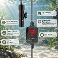 10W USB 5V/2A Alumina Ceramic Super Mini Betta Heater for Tanks ≤ 1 - For Tanks ≤ 1 Gal - image 4