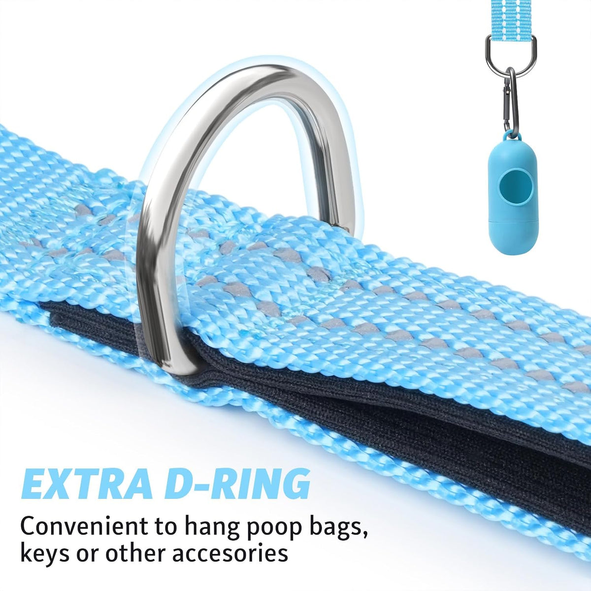 Long Dog Leash XiaZ Training Leashes 10/15/20/30/50/100ft Long Lead - A-Blue / 20 Feet - image 2