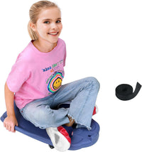 LLYJJKUWL large plastic scooter board for kids with side handles and swivel wheels