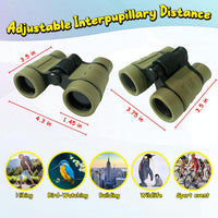 ESSENSON Binoculars for Kids - olive green - image 3