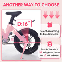 LEICHTEN Kickstand for Kids Bike - Pink / For 20 Inch Wheel Bike - image 4