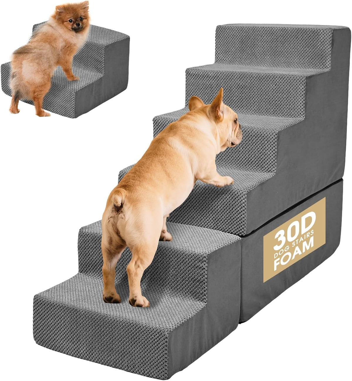 Dog Stairs for High Beds 30" H