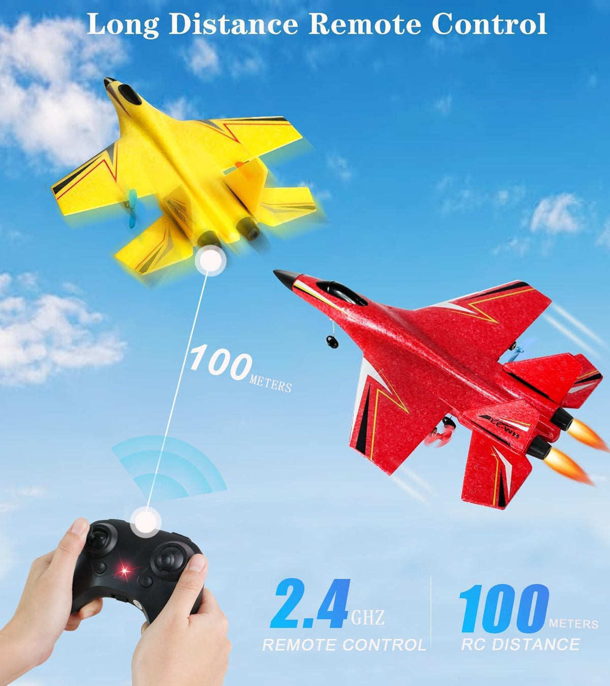 Crohorizon foam RC airplane for beginners with six-axis gyro and lights - view 19