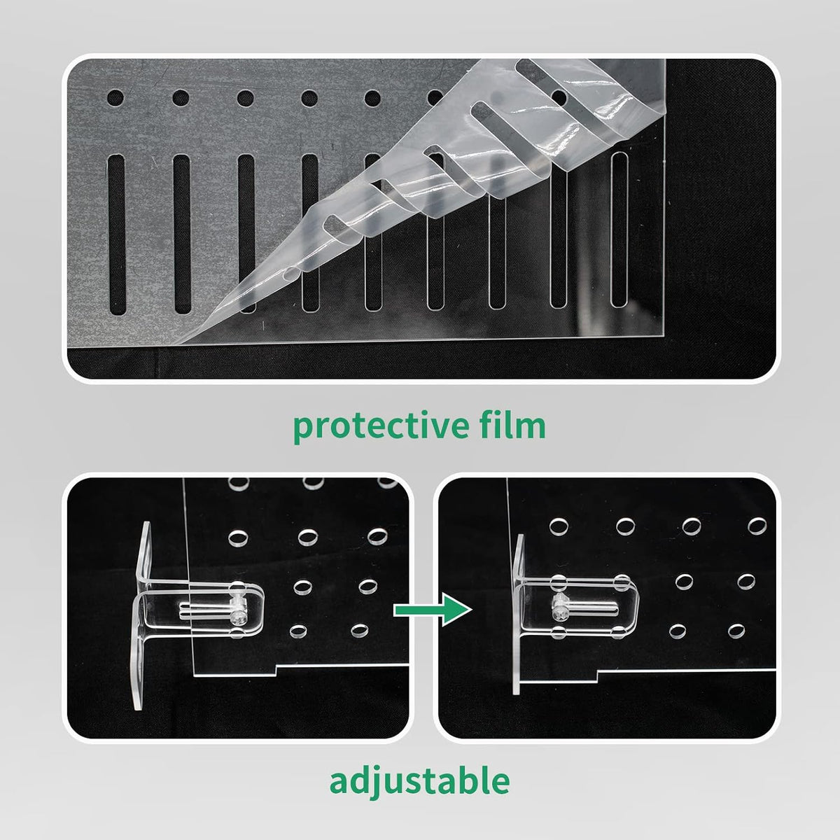 Aquarium Fish Tank Divider Acrylic Isolation Grid Board with Suction - 30x40cm - image 3