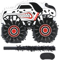 Mushroom Pinatas Bundle with a Blindfold and a Bat - Monstar Truck Dal