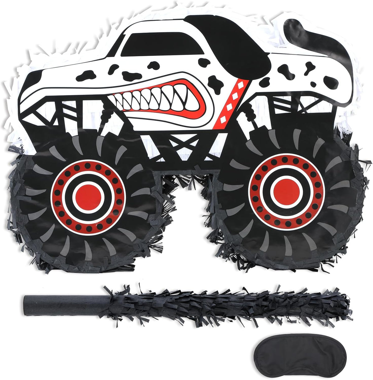 Mushroom Pinatas Bundle with a Blindfold and a Bat - Monstar Truck Dal