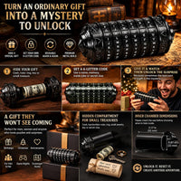 LJOYKID bronze mini cryptex letter lock puzzle box with hidden compartment - view 11
