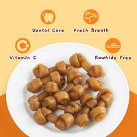 Jungle Calling Peanut Butter Dog Treats, Dental Puppy Chews, Rawhide-Free Bones for Small Dogs, 2.5''