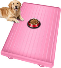 Dog Mat for Food and Water - Pink / 39.4"L x 27"W