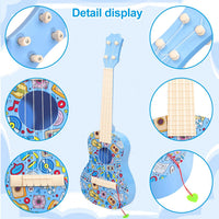LeeQee 21in Ukulele Guitar for Kids - Blue - image 4