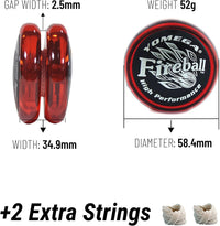 Yomega Fireball YoYo -HIGH Performance Responsive Transaxle Yoyo - Red/Black - image 4